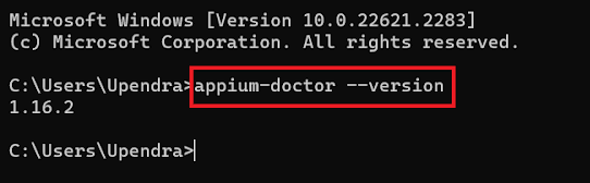 appium doctor