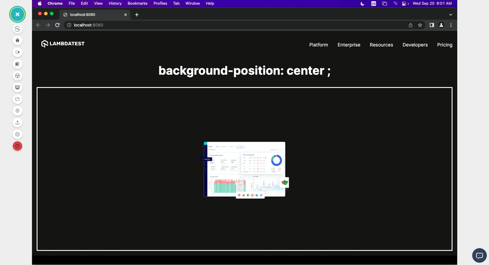 background-position center