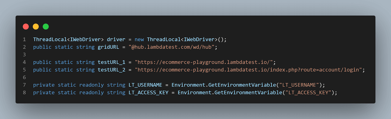 environment variable