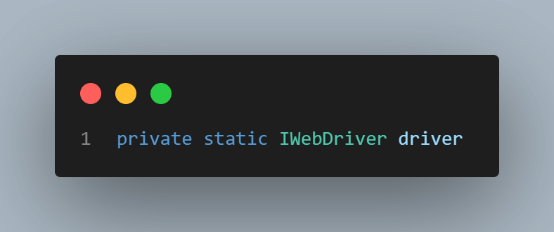 private static webdriver