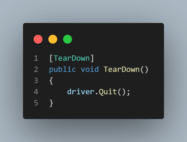 teardown annotation