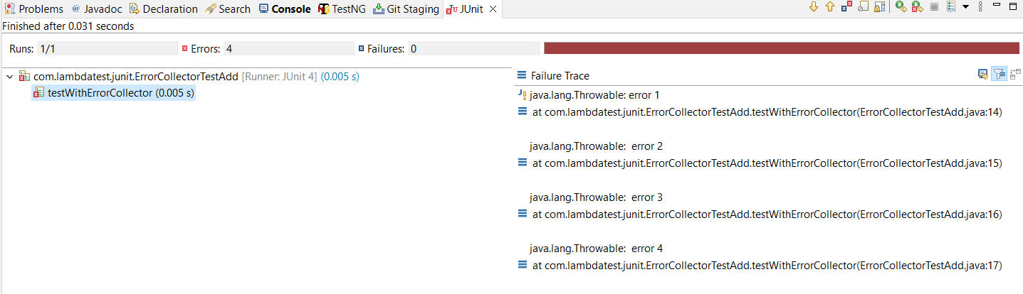  ErrorCollectorTestAdd.java (with Error Collector)