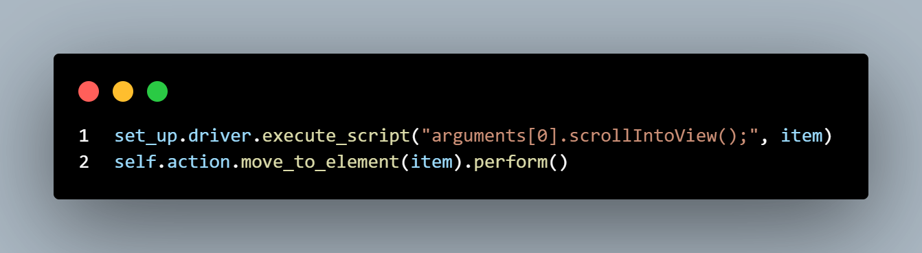 scrollIntoView method in JavaScript