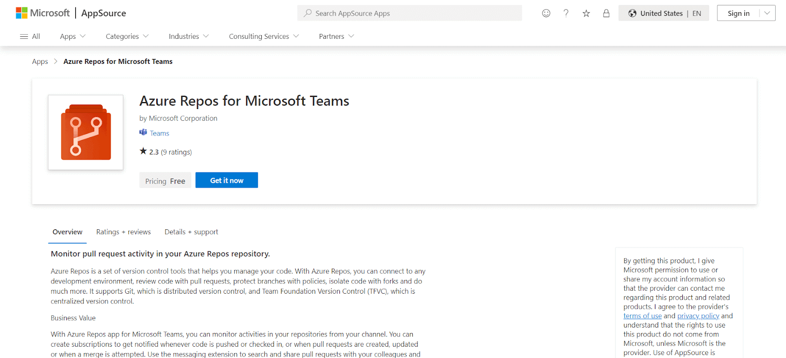 Azure Repos for Microsoft Teams