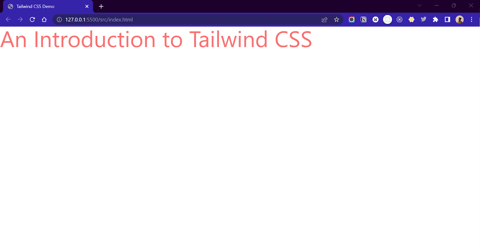 Setting up Tailwind CSS 