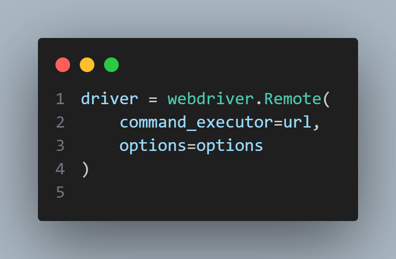 webdriver.Remote()