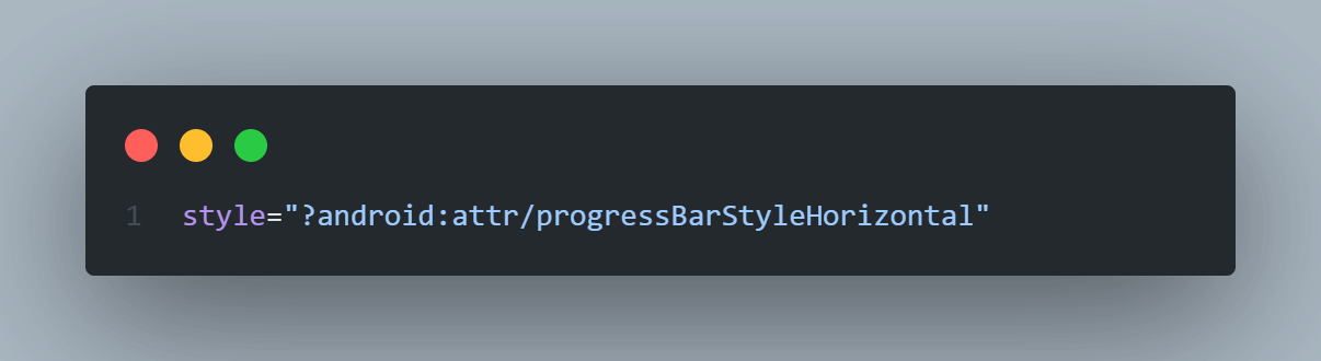 ?android:attr/progressBarStyleHorizontal