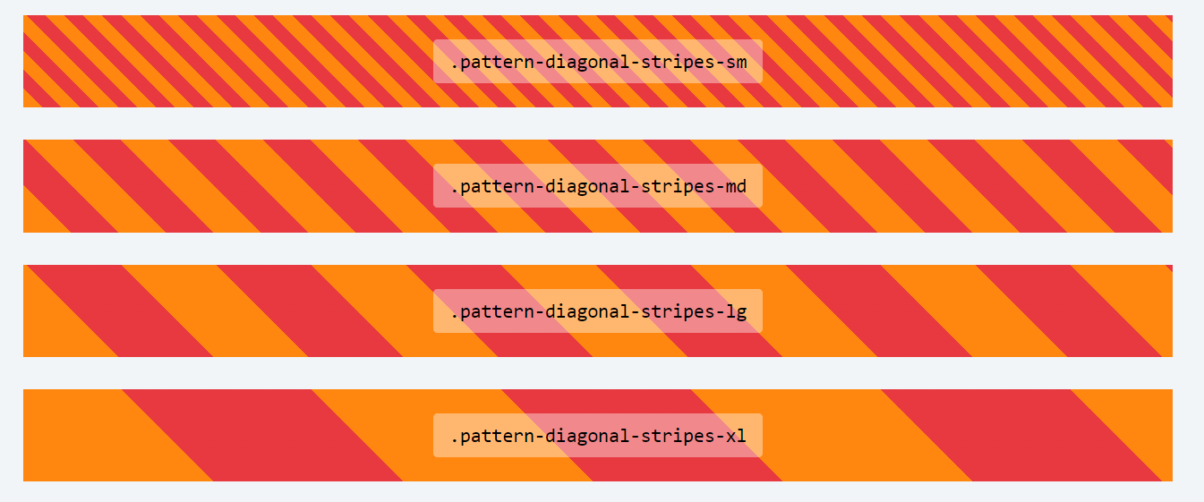 diagonal patterns, horizontal stripes,