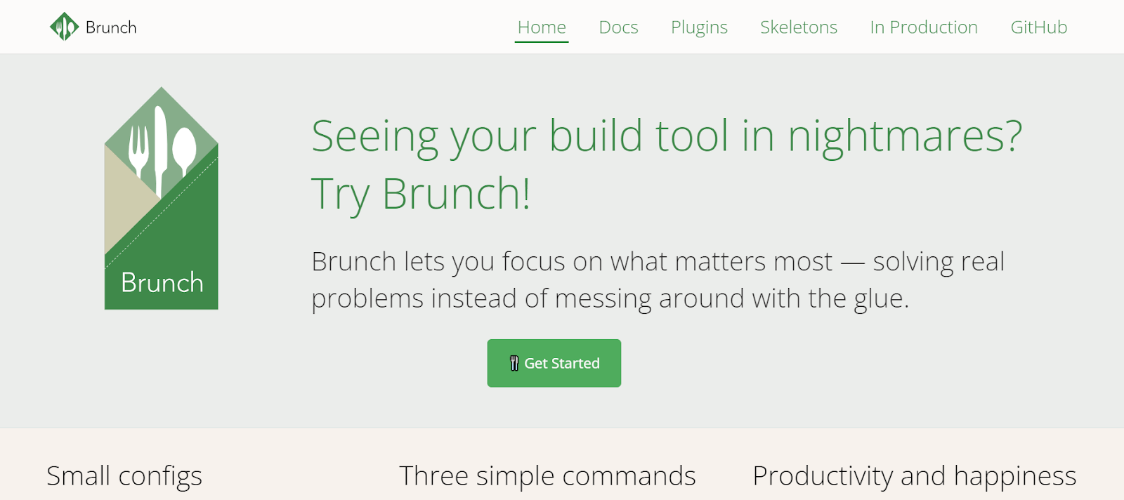 Brunch is one of the top static site generators