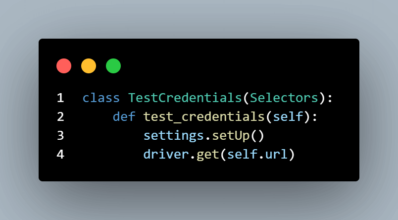 attributes in the test_credentials method