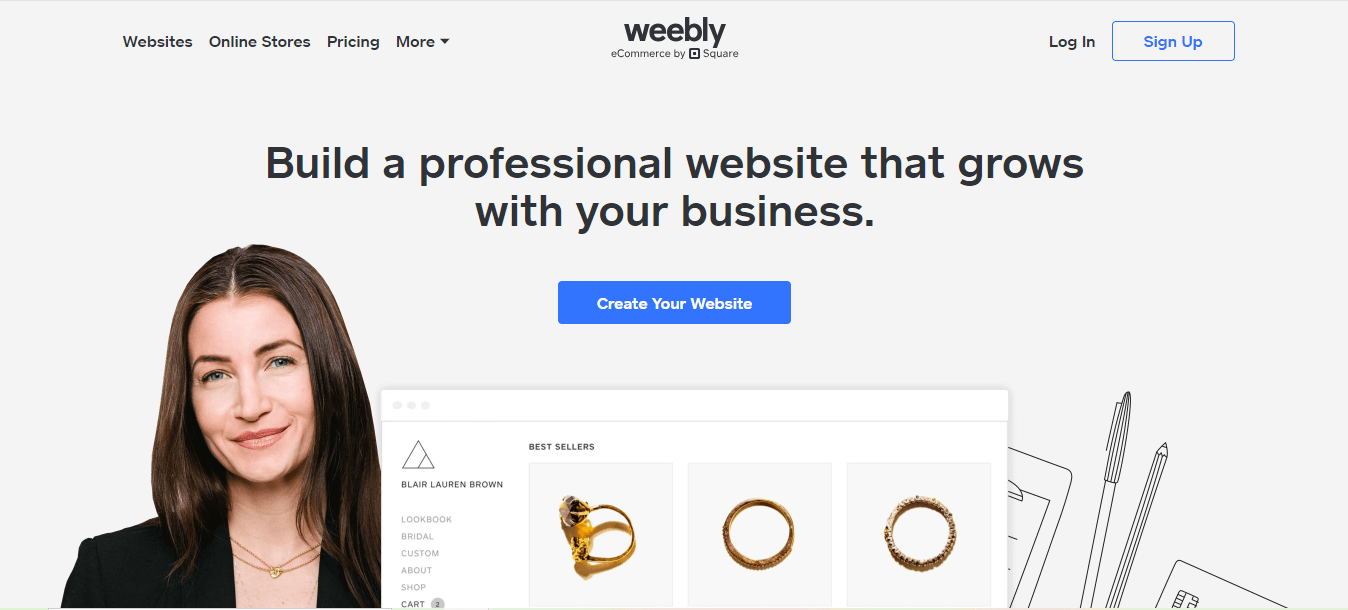 leverage Weebly's powerful free website builder