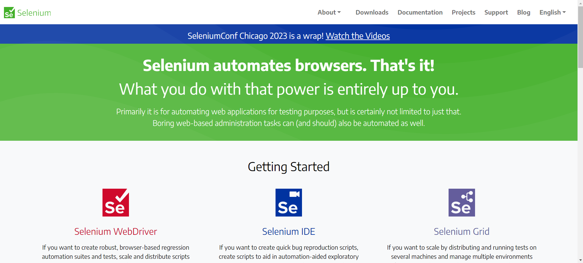 selenium-page