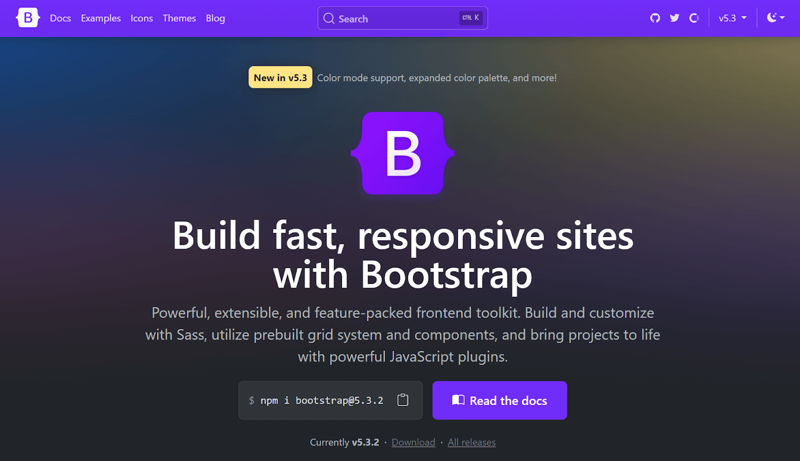 static Bootstrap