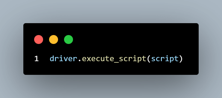 execute_script function. 