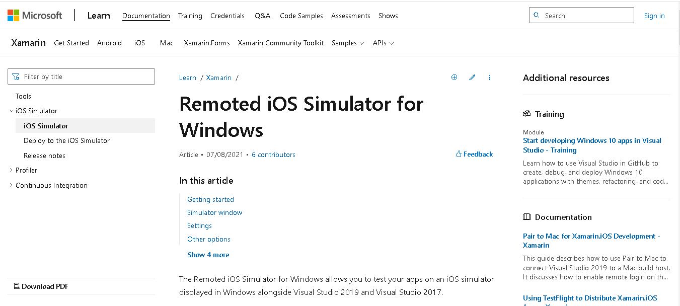 Remoted iOS Simulator for Windows PC