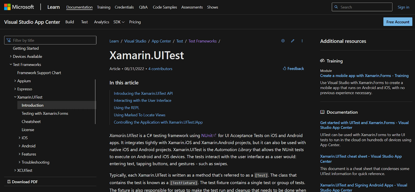 Xamarin.UITest