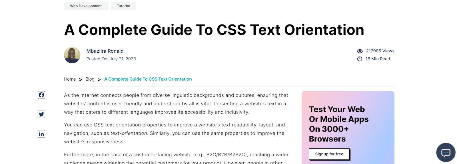 Guide To CSS Text Orientation