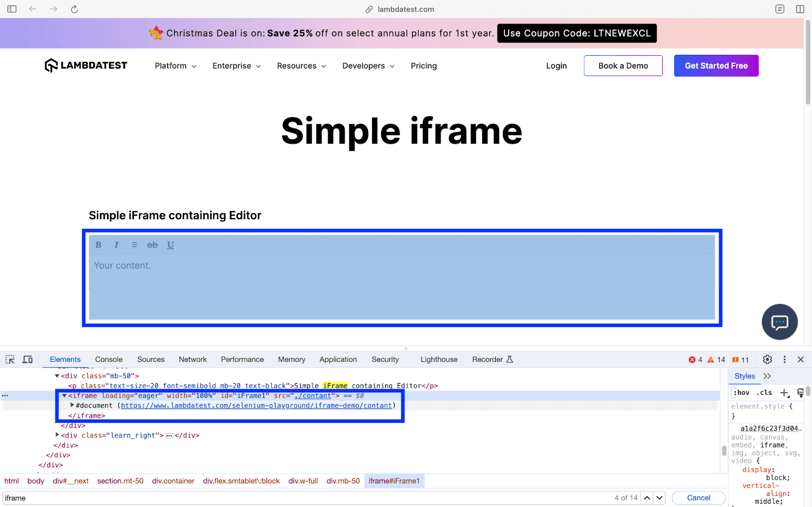 Handling iFrames with Pyppeteer