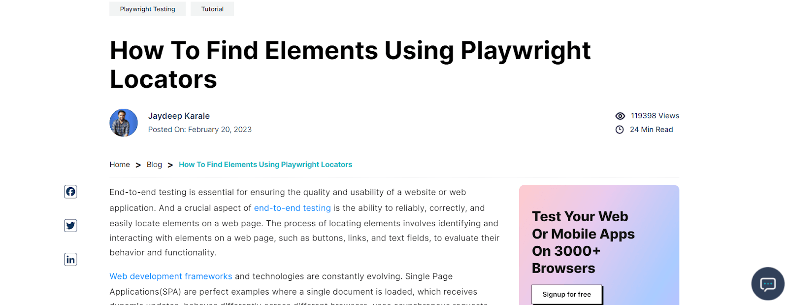 How To Find Elements Using Playwright Locators