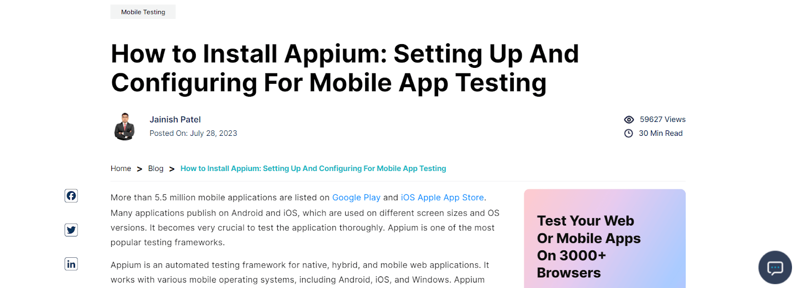 Install Appium