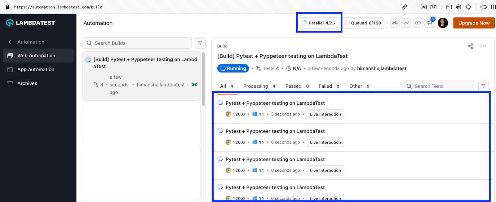 Parallel Test Execution