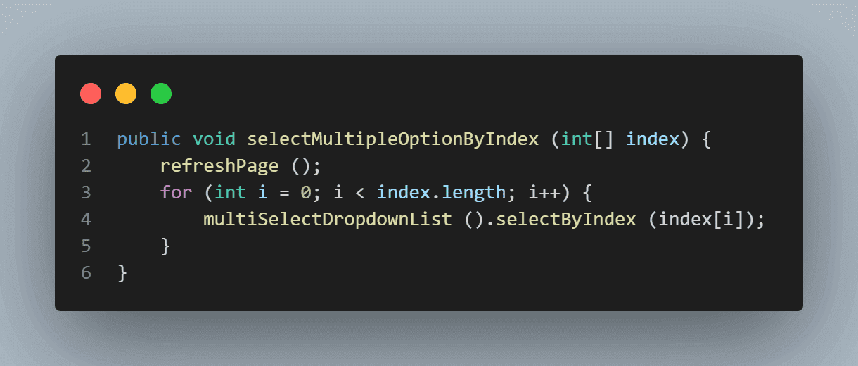 Selecting Multiple Values by Index