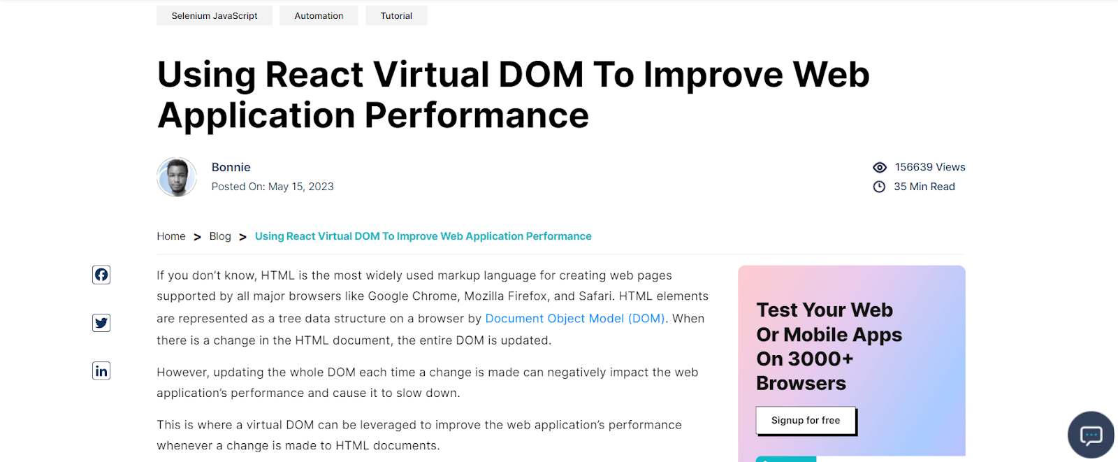 Using React Virtual