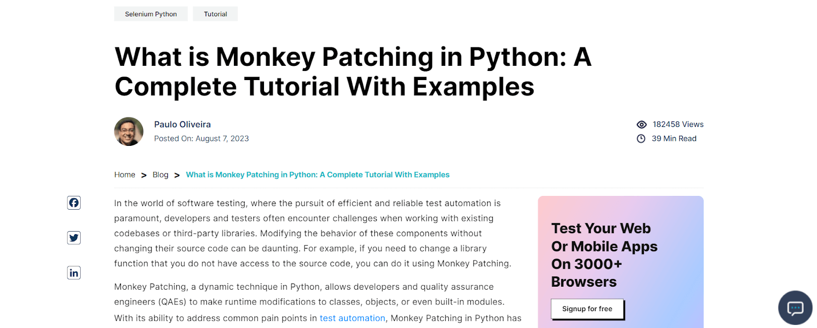 What Is Monkey Patching In Python