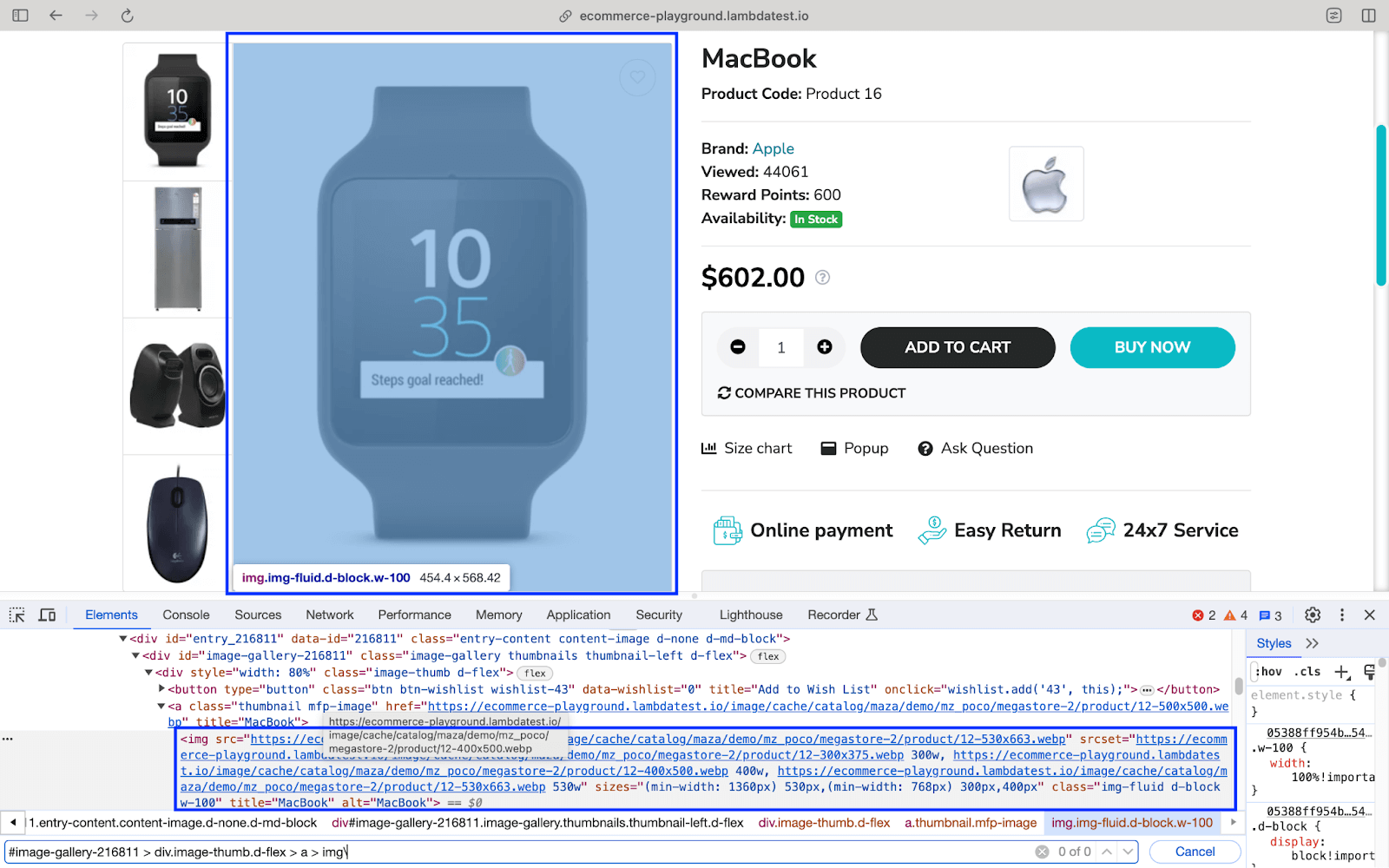 querySelector() method 