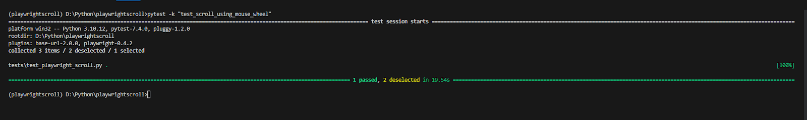 pytest -k “test_scroll_using_mouse_wheel”