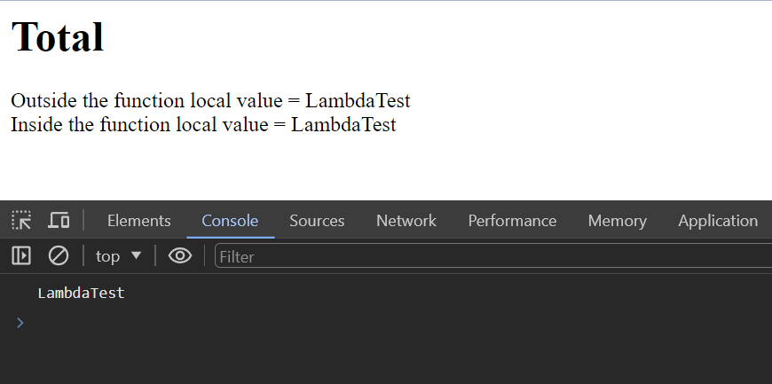 total javasscript errors