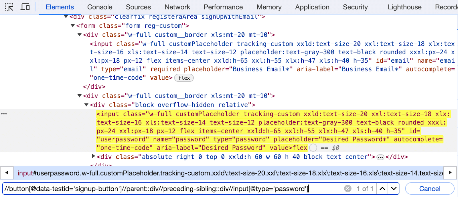 XPath using descendant