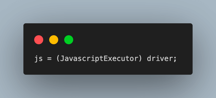 JavascriptExecutor