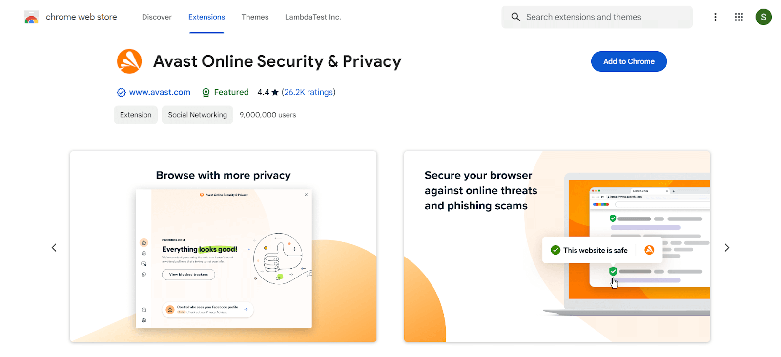 Avast Online Security & Privacy