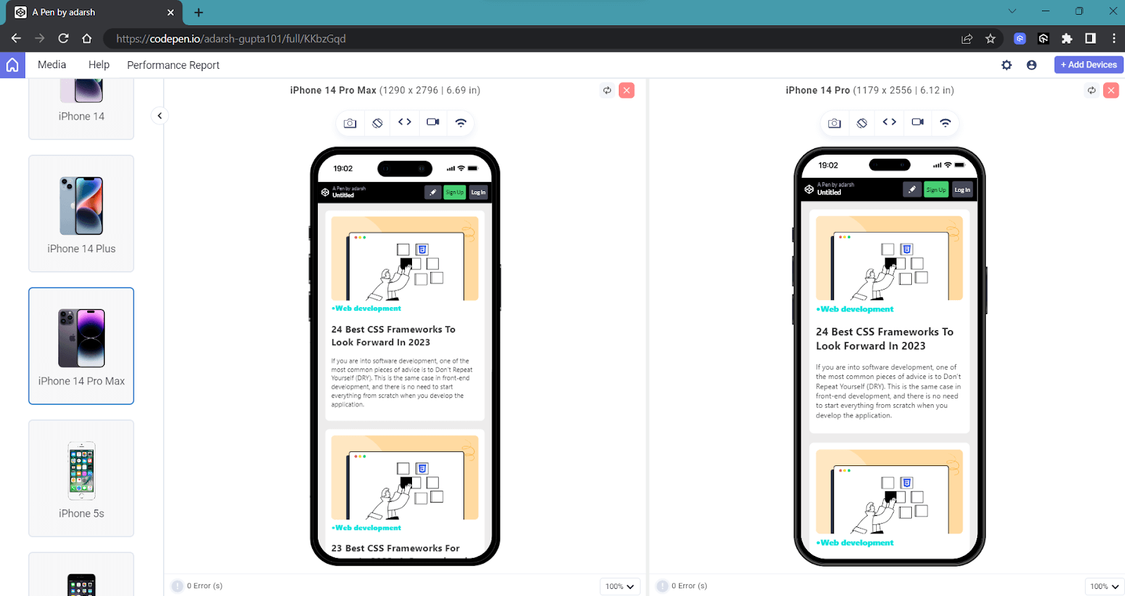 CSS Media Queries for Standard Devices LambdaTest