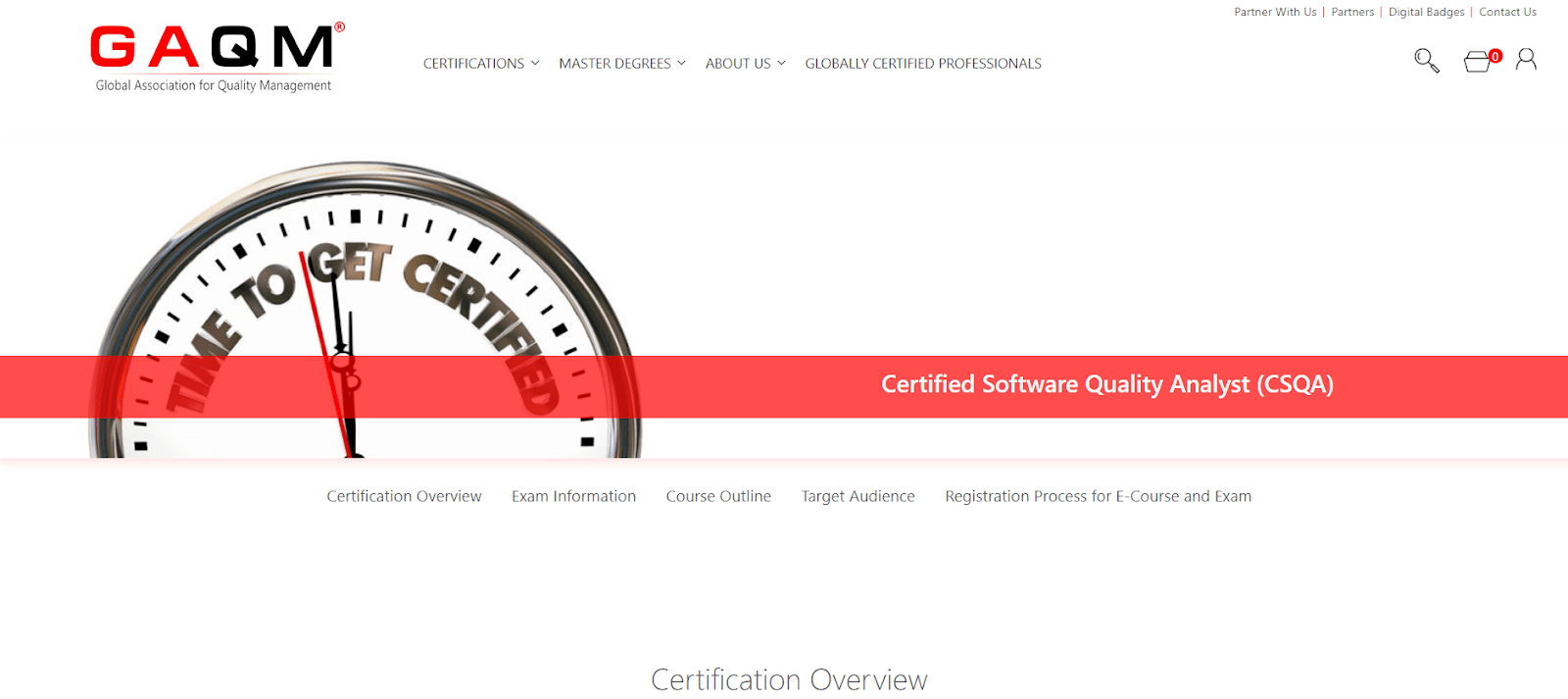 Certified Software Quality Analyst 
