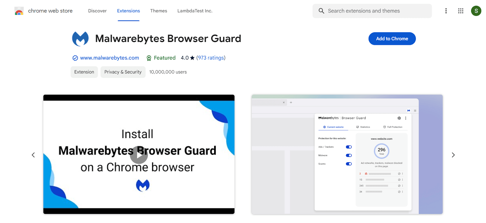 Chrome Extensions for Security