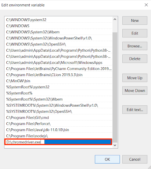 Paste the copied path of the file