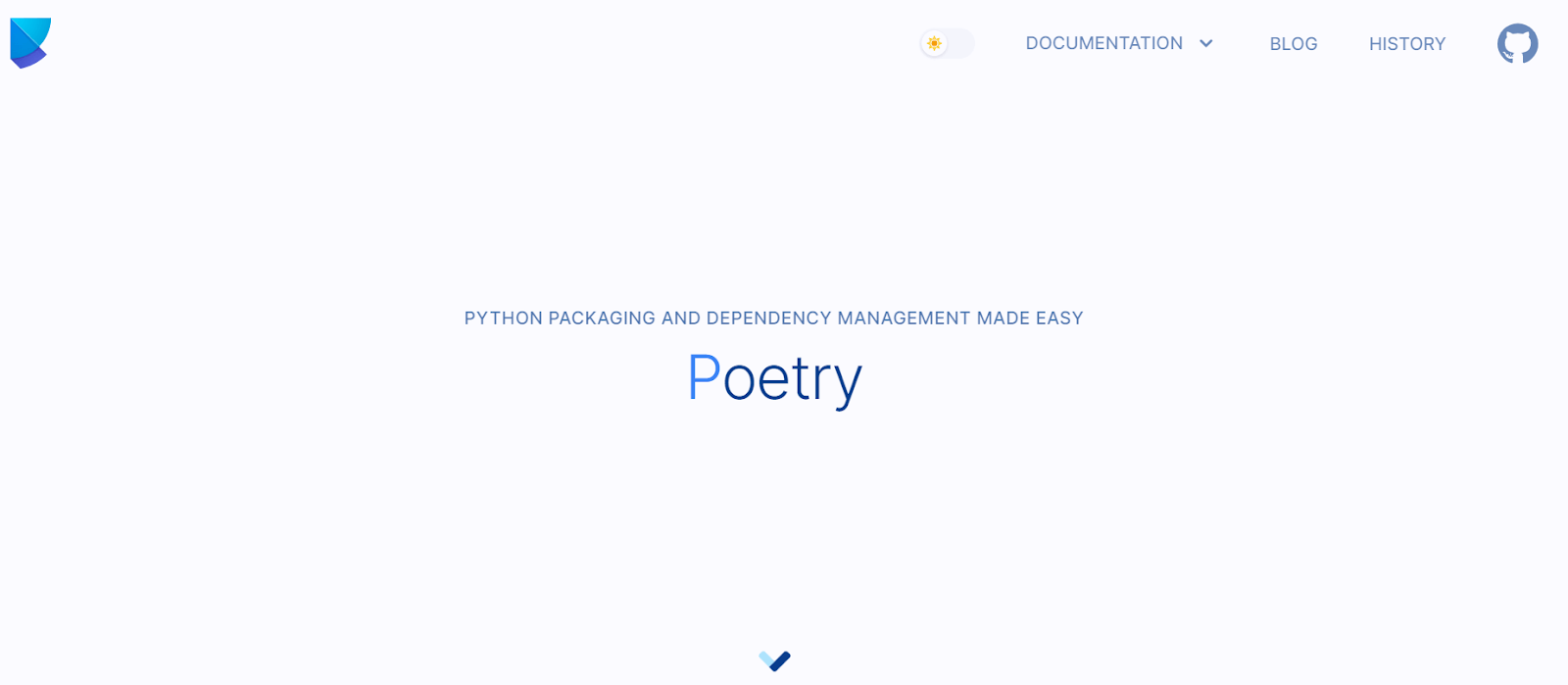 Poetry is a modern Python build tool