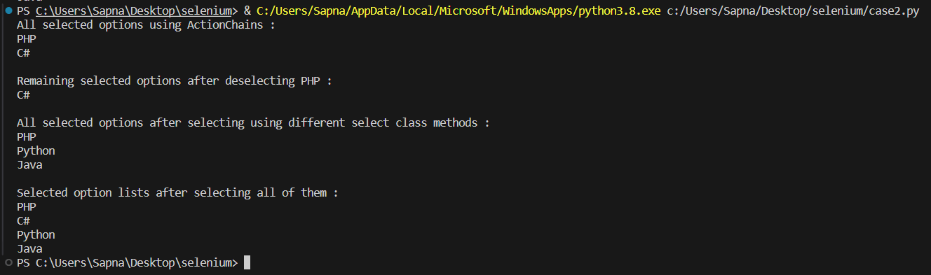 Run Automated Test Using Selenium Cloud Grid output