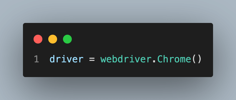  new instance of the Chrome WebDriver