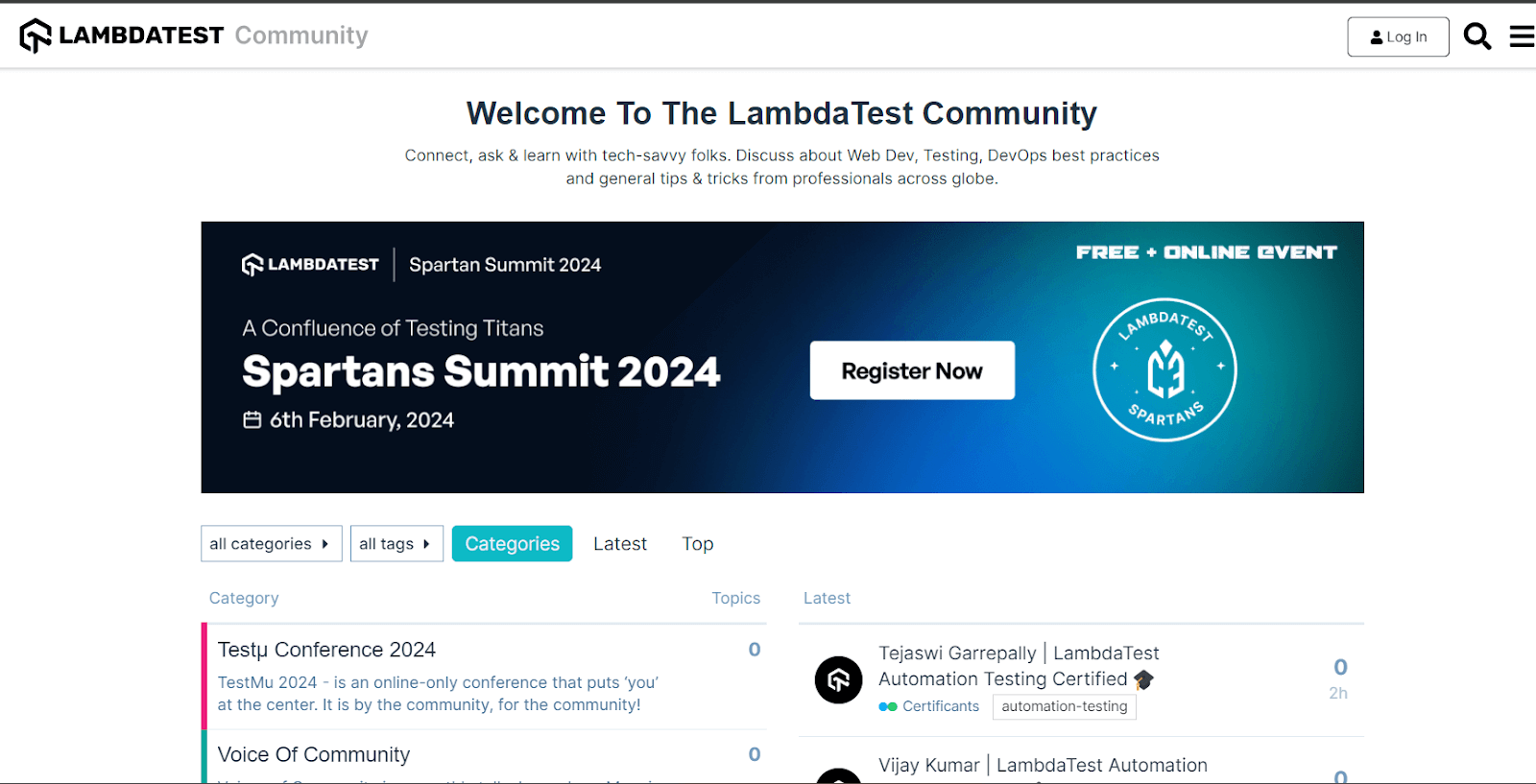 LambdaTest Community