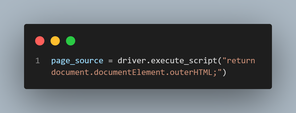 Selenium execute script method to run JavaScript code