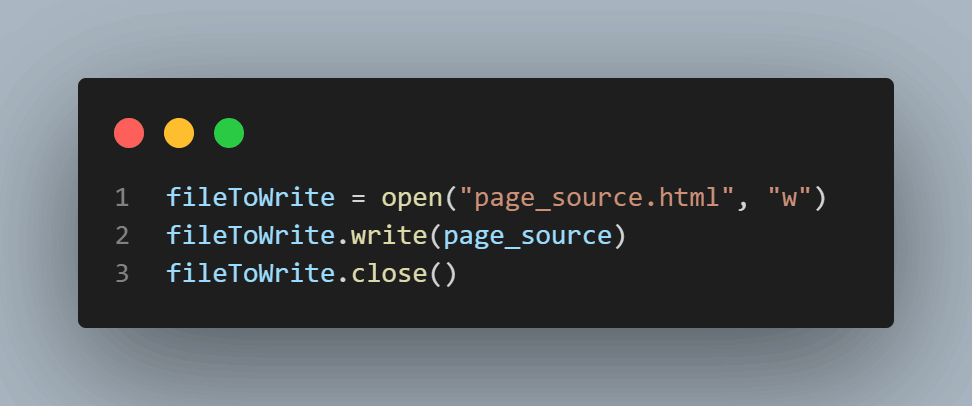 create a new file named page source html