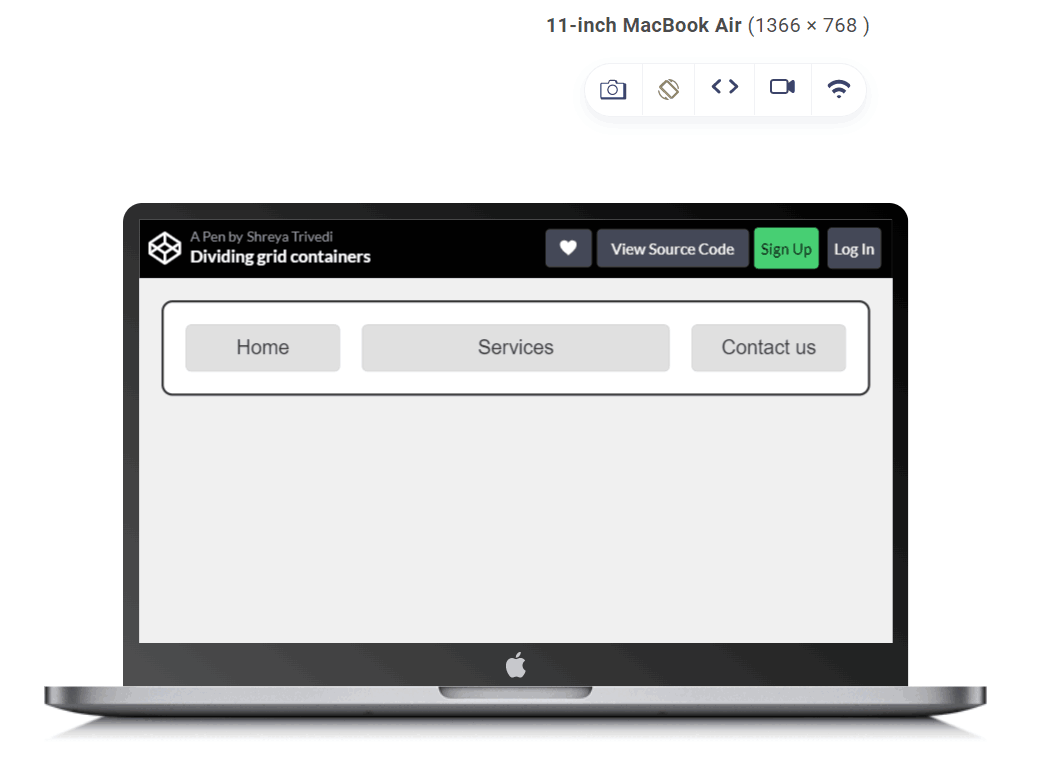 have a container with a grid template column