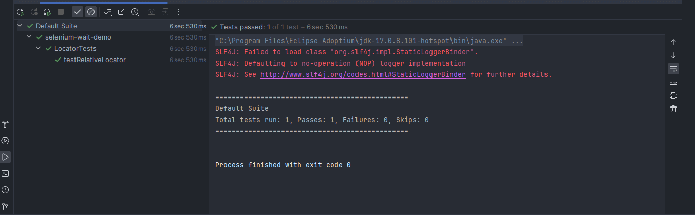  relative locators to locate the desired WebElement