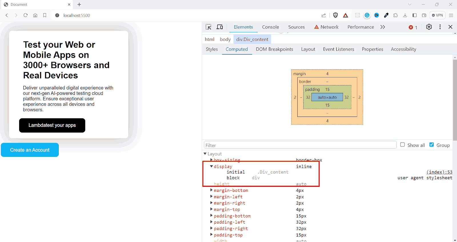 the initial property resets both inherited and browser default styles