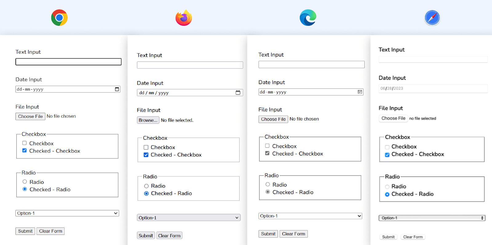 Common Issues With the Native Styles of the Form Elements