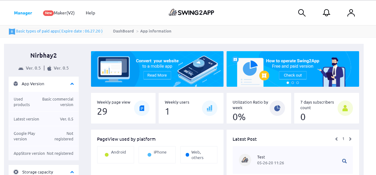 Swing2App is a free test management tool