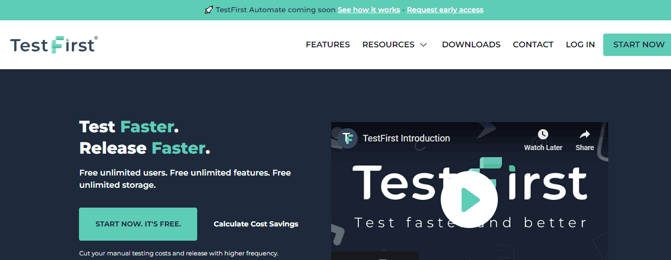 TestFirst is a modern, cloud-based free test management tool